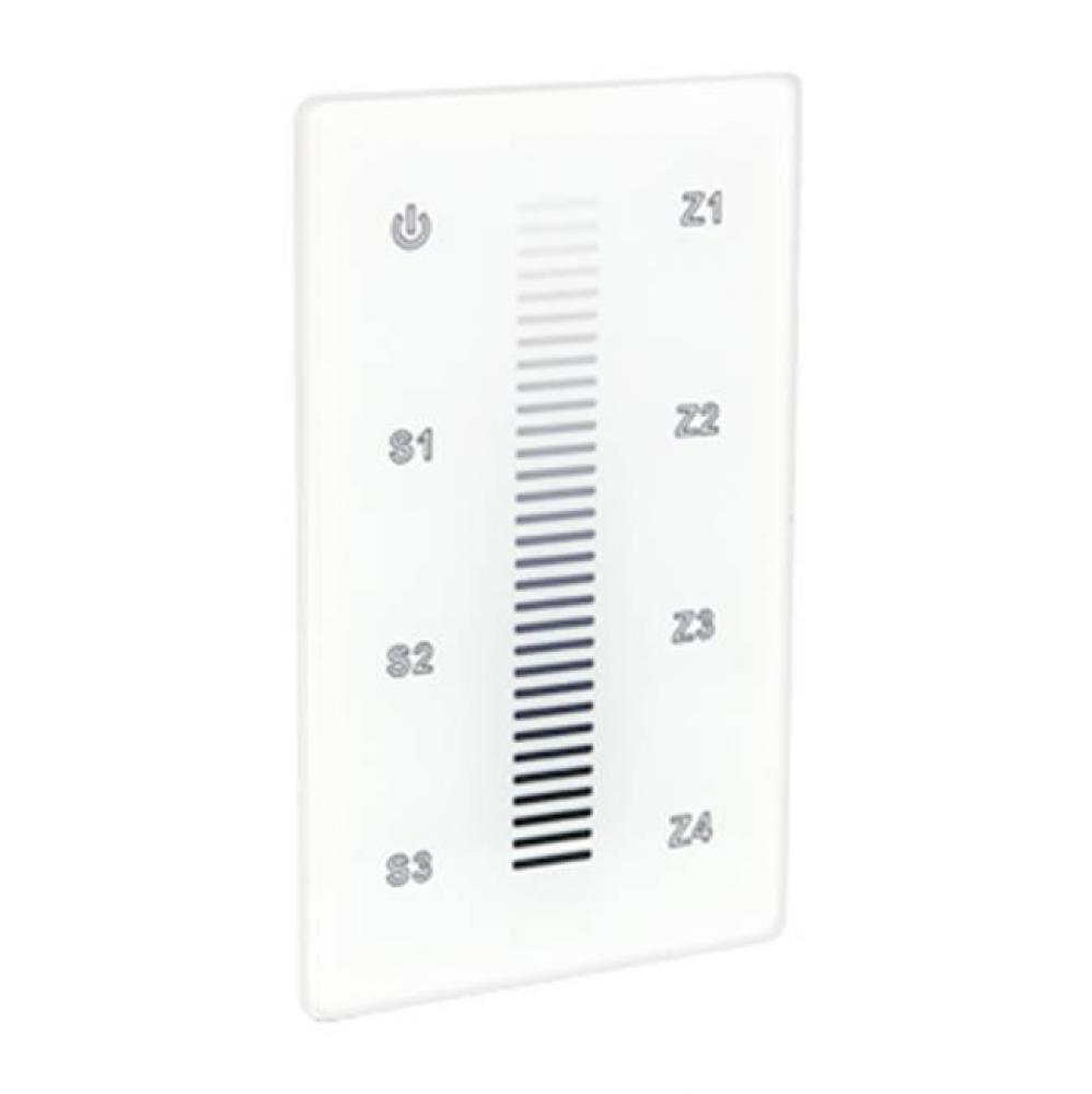 12-24V SINGLE COLOR RF WALL DIMMER, WHITE, REQ.