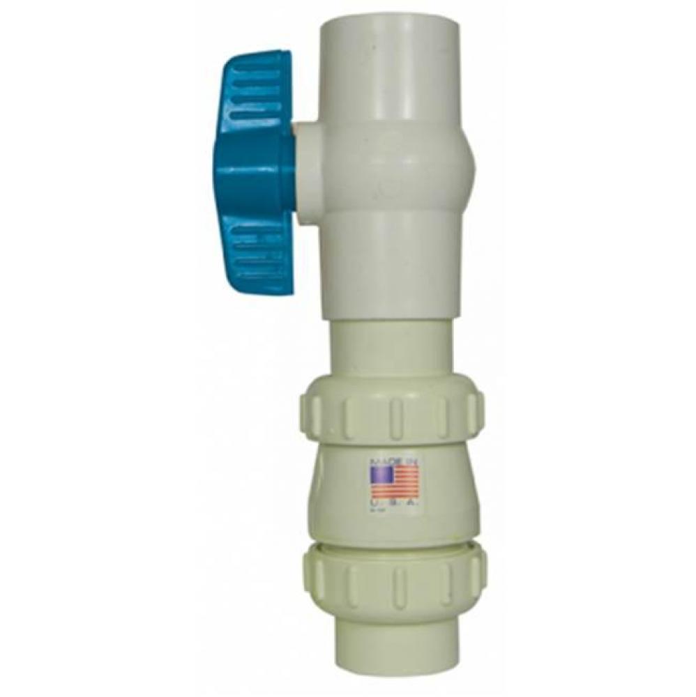 2066 1 1/2 UNION CHECK/BALL VALVE COMBO-SOCKET