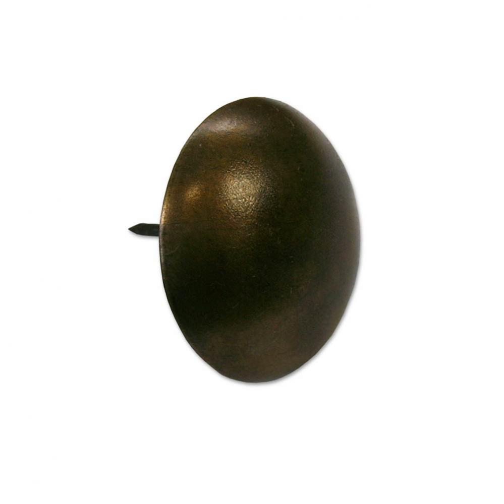 Large round brass clavo