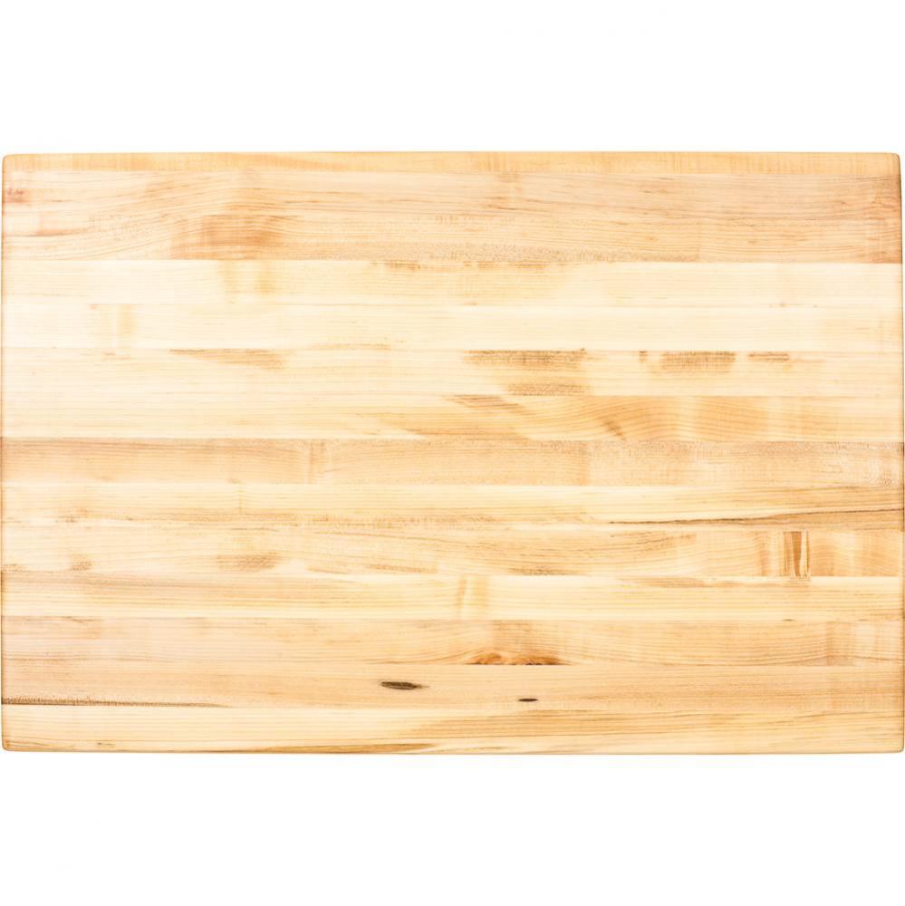 36'' W x 24'' D x 1-3/4'' H Hard Maple Butcher Block Island Top