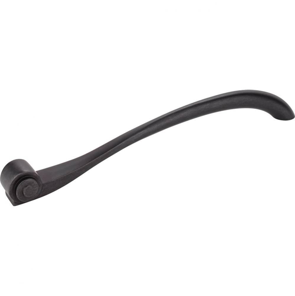 12'' Center-to-Center Gun Metal Duval Vertical Cabinet Pull