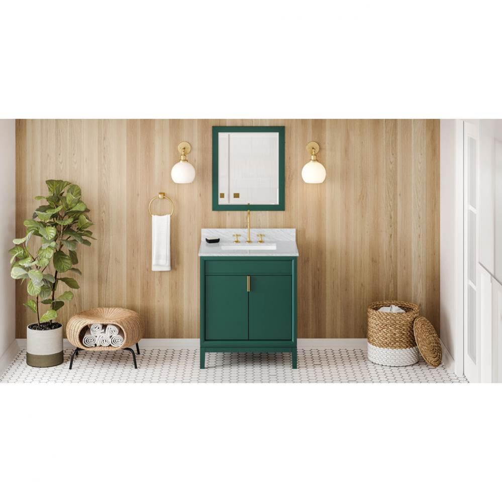 30'' Forest Green Theodora Vanity