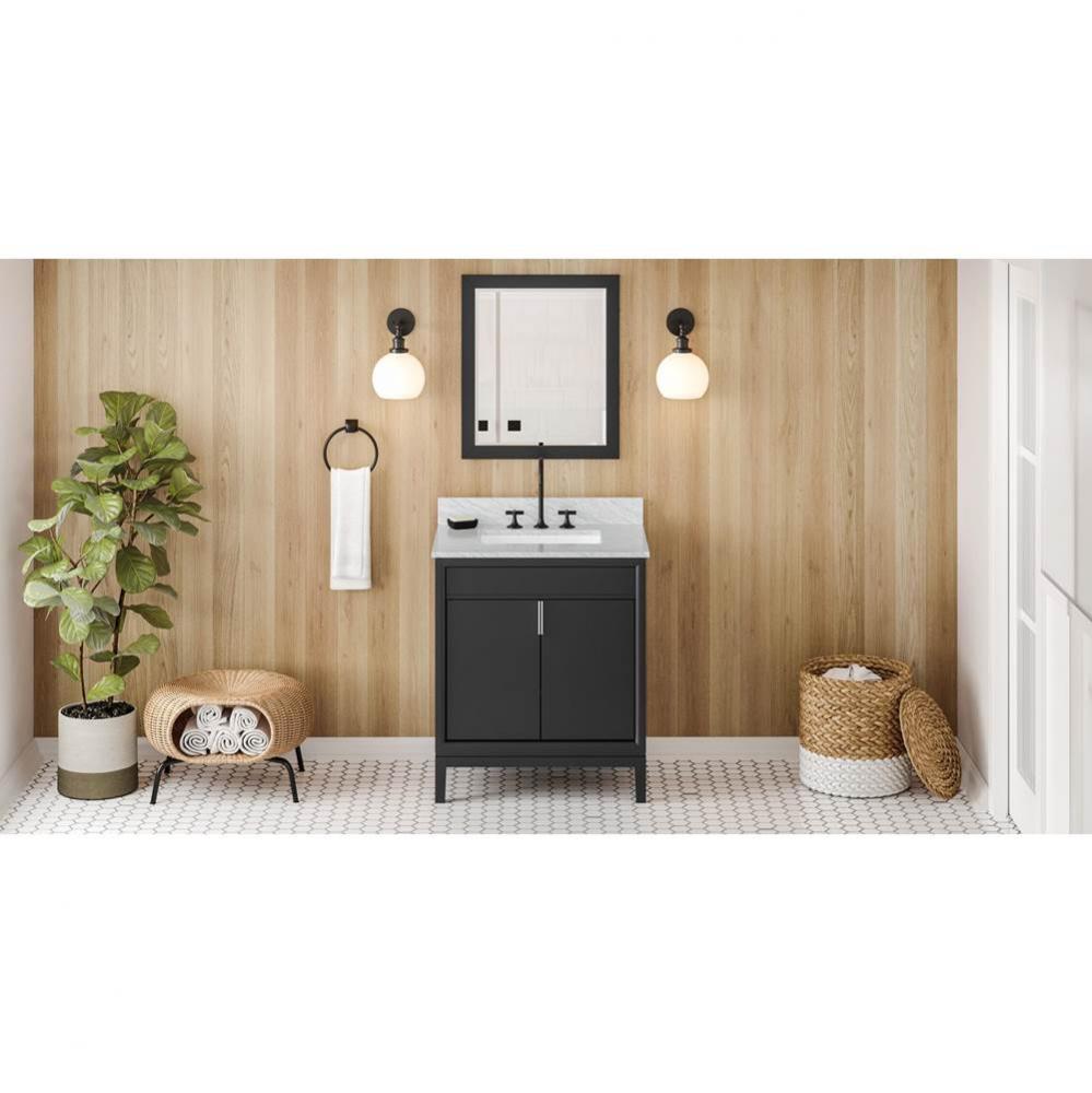 30'' Black Theodora Vanity