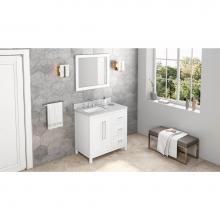 Jeffrey Alexander VN2CAD-36-GR-NT - 36'' Grey Cade Vanity, left offset