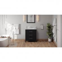 Jeffrey Alexander VN2KAT-30-BK-NT - 30'' Black Katara Vanity