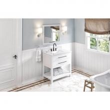 Jeffrey Alexander VN2WAV-36-WH-NT - 36'' White Wavecrest Vanity