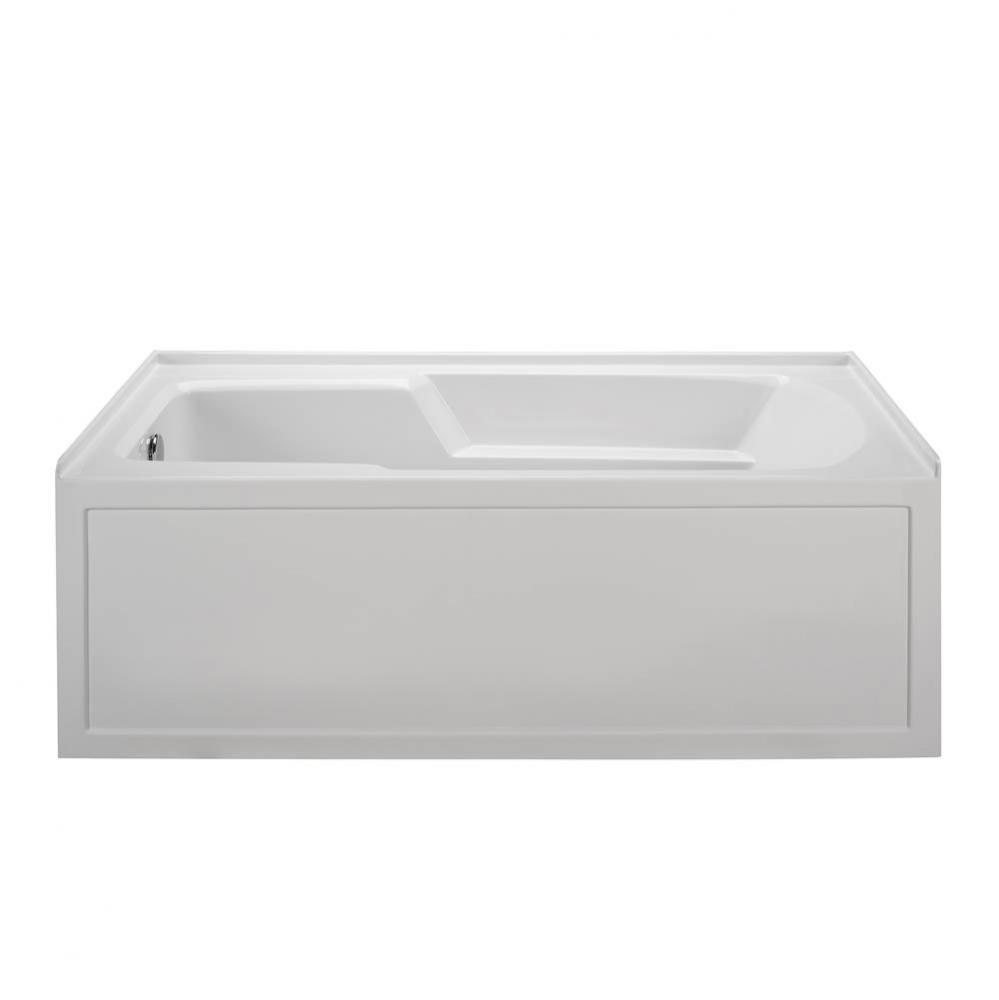 60X30 White Right Hand Drain Integral Skirted Whirlpool W/ Integral Tile Flange-Basics