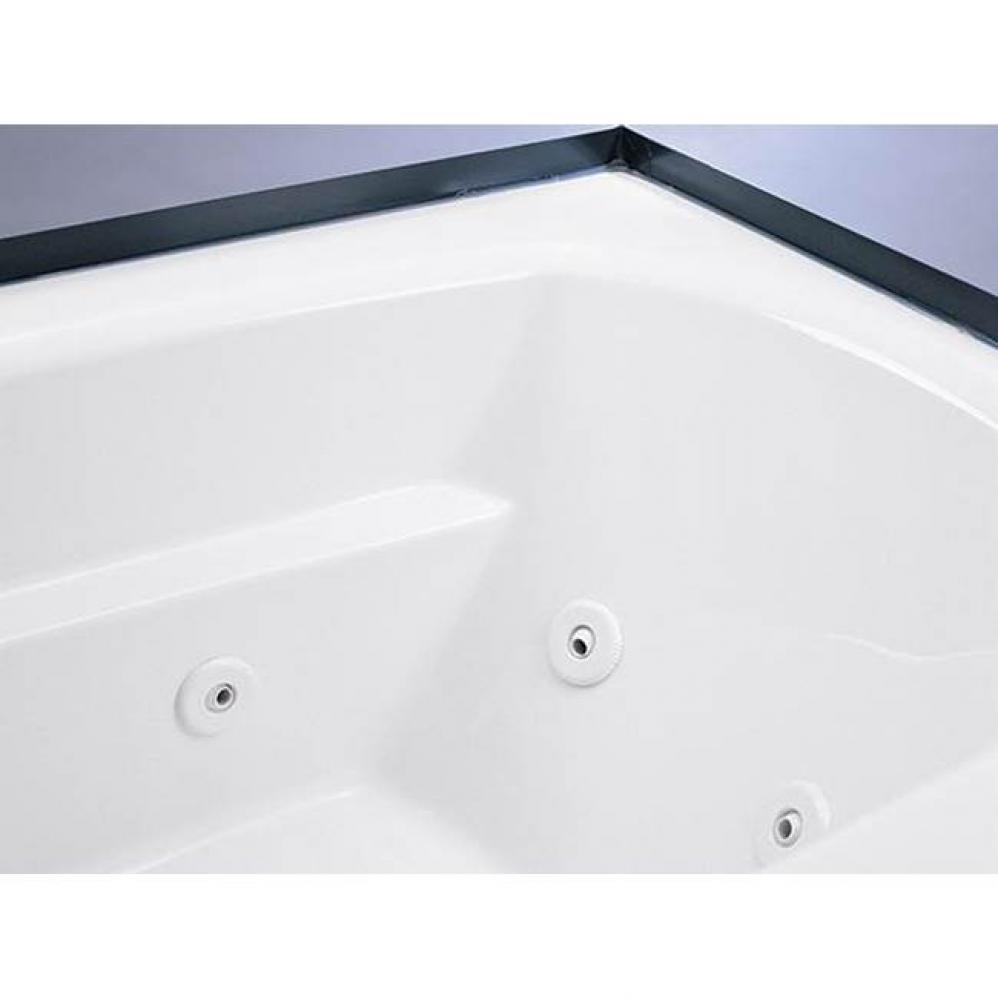 Basics Tile Flange Corner Tubs