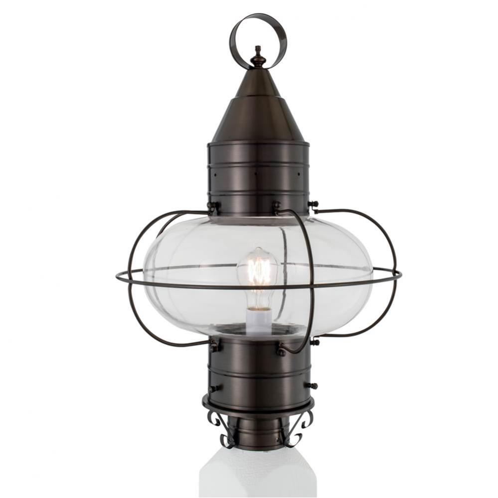One Light Bronze Post Mount