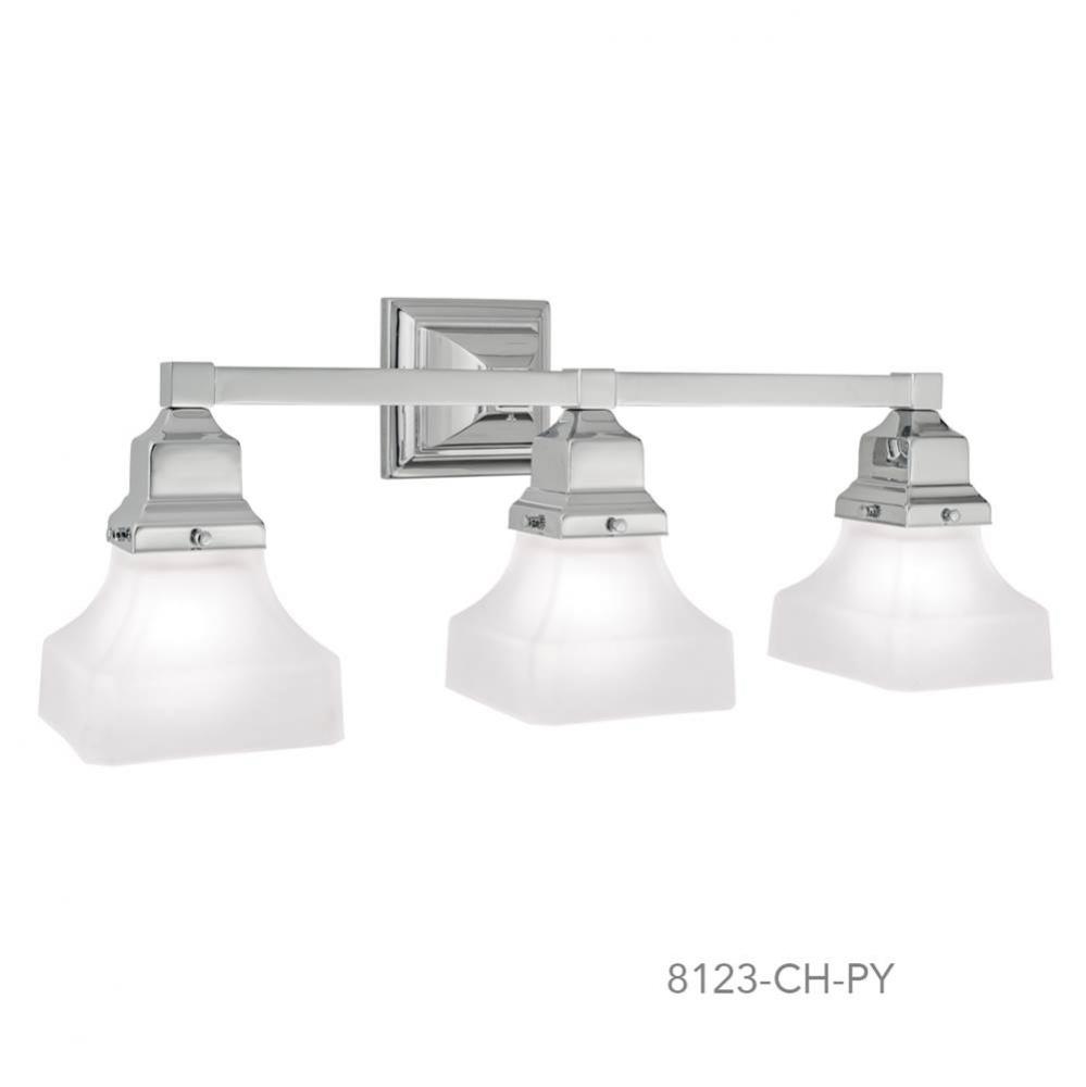 Three Light Nickel Vanity