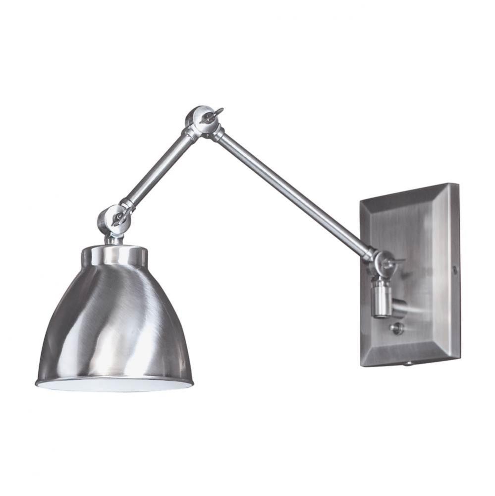 One Light Pewter Wall Light