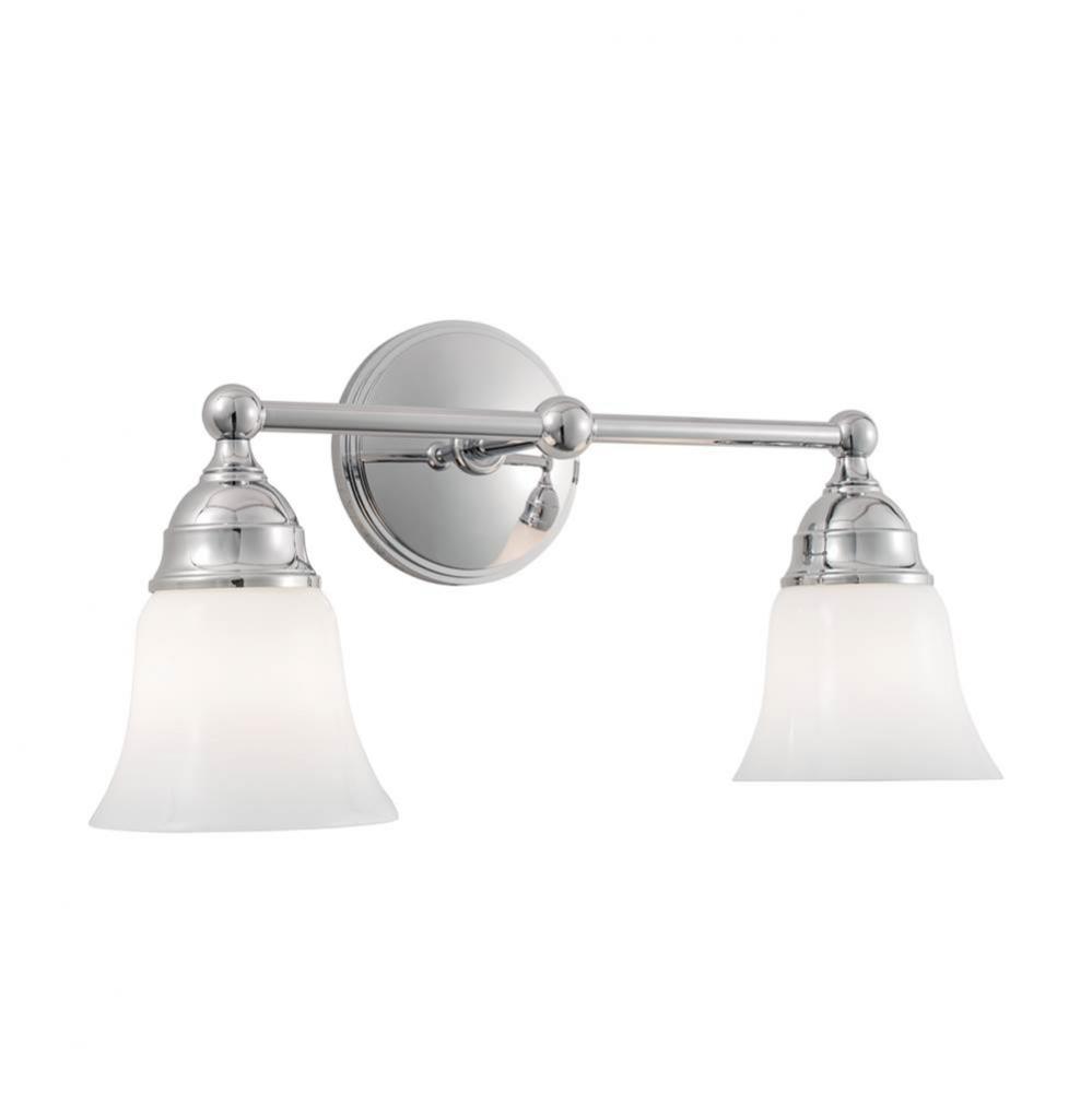 Two Light Chrome Vanity