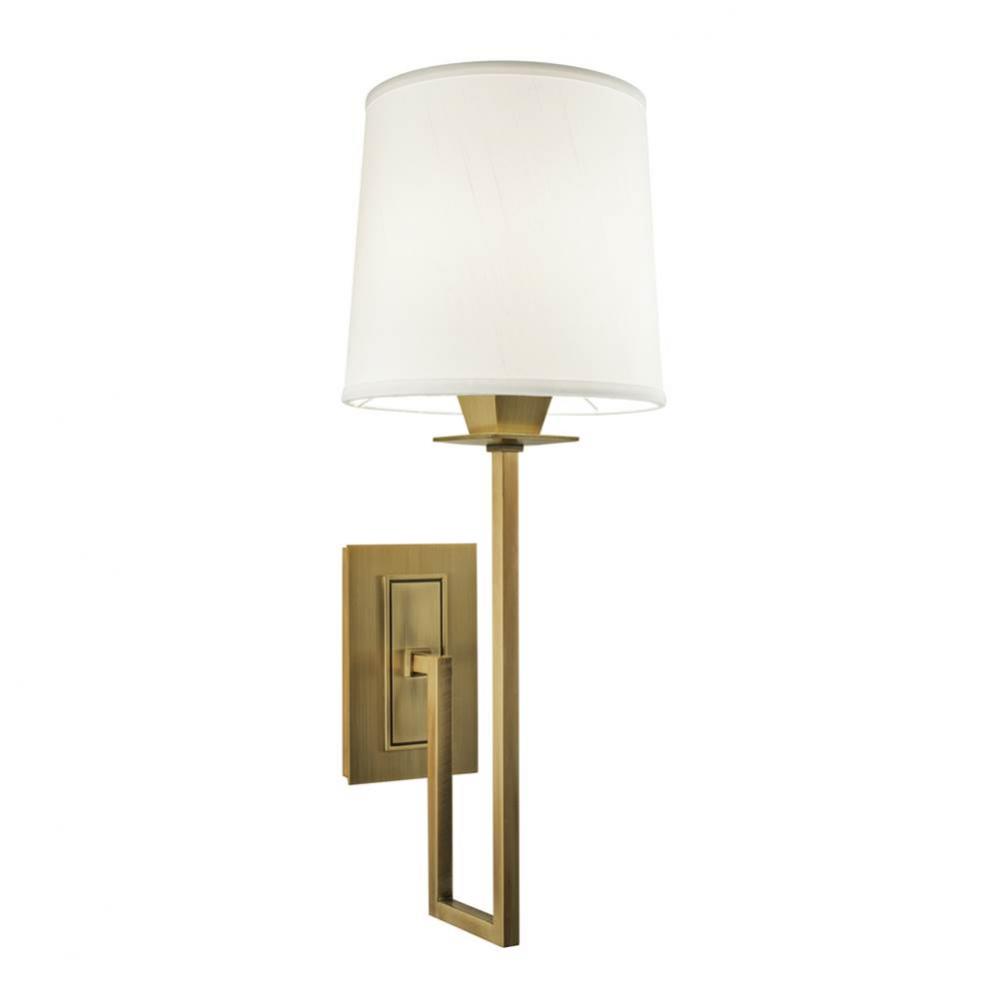 One Light Brass Bathroom Sconce