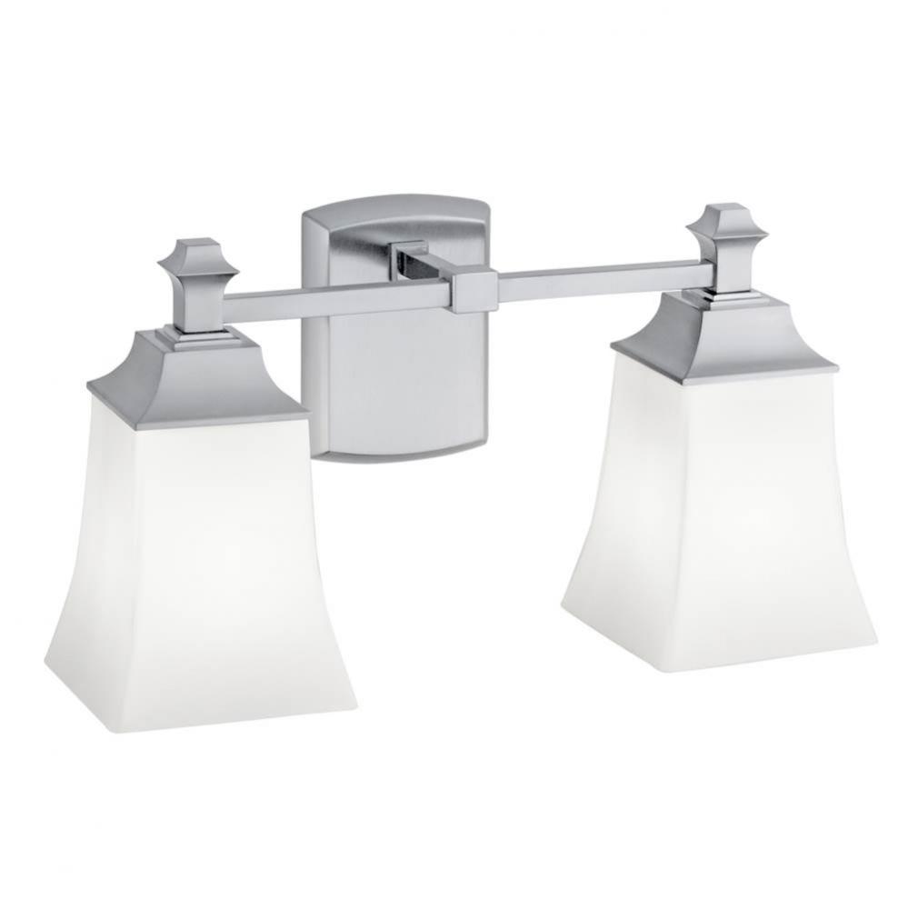 Two Light Nickel Vanity