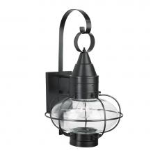 Norwell 1512-BL-CL - One Light Black Wall Lantern