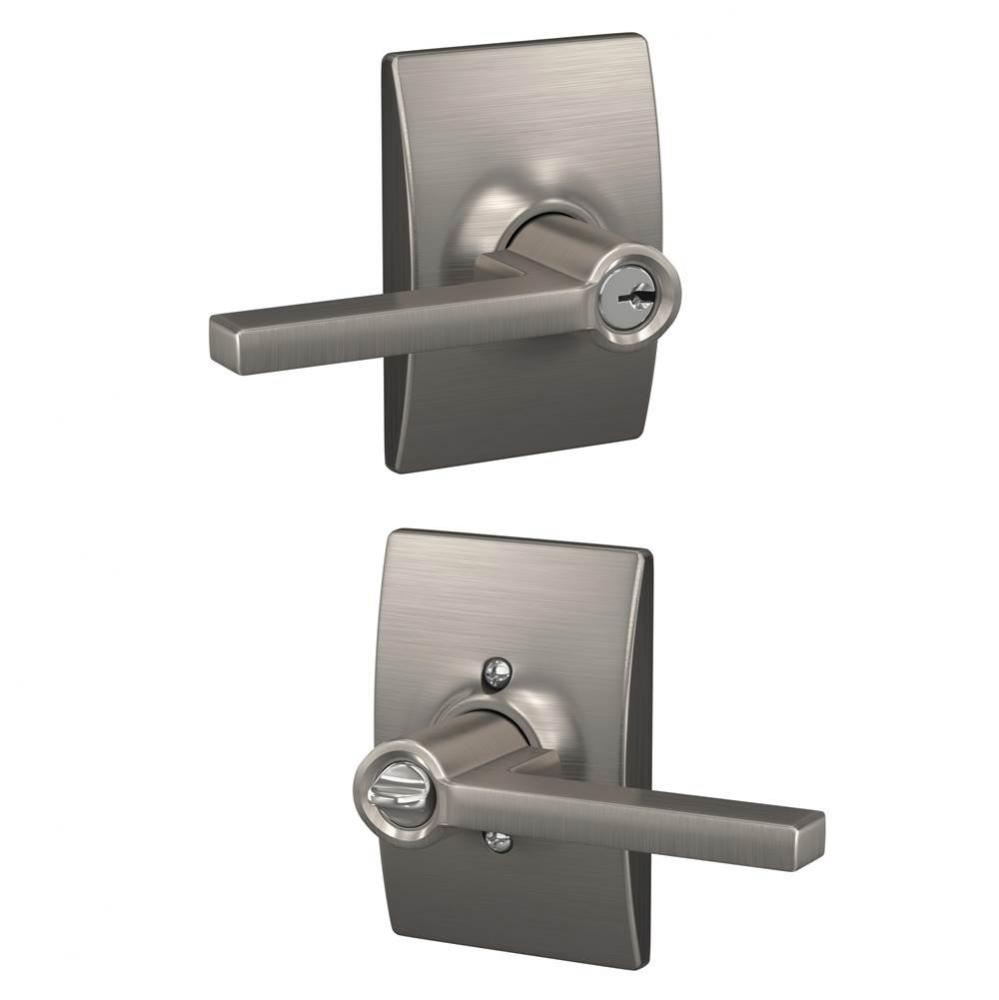 Latitude Lever with Century Trim Keyed Entry Lock