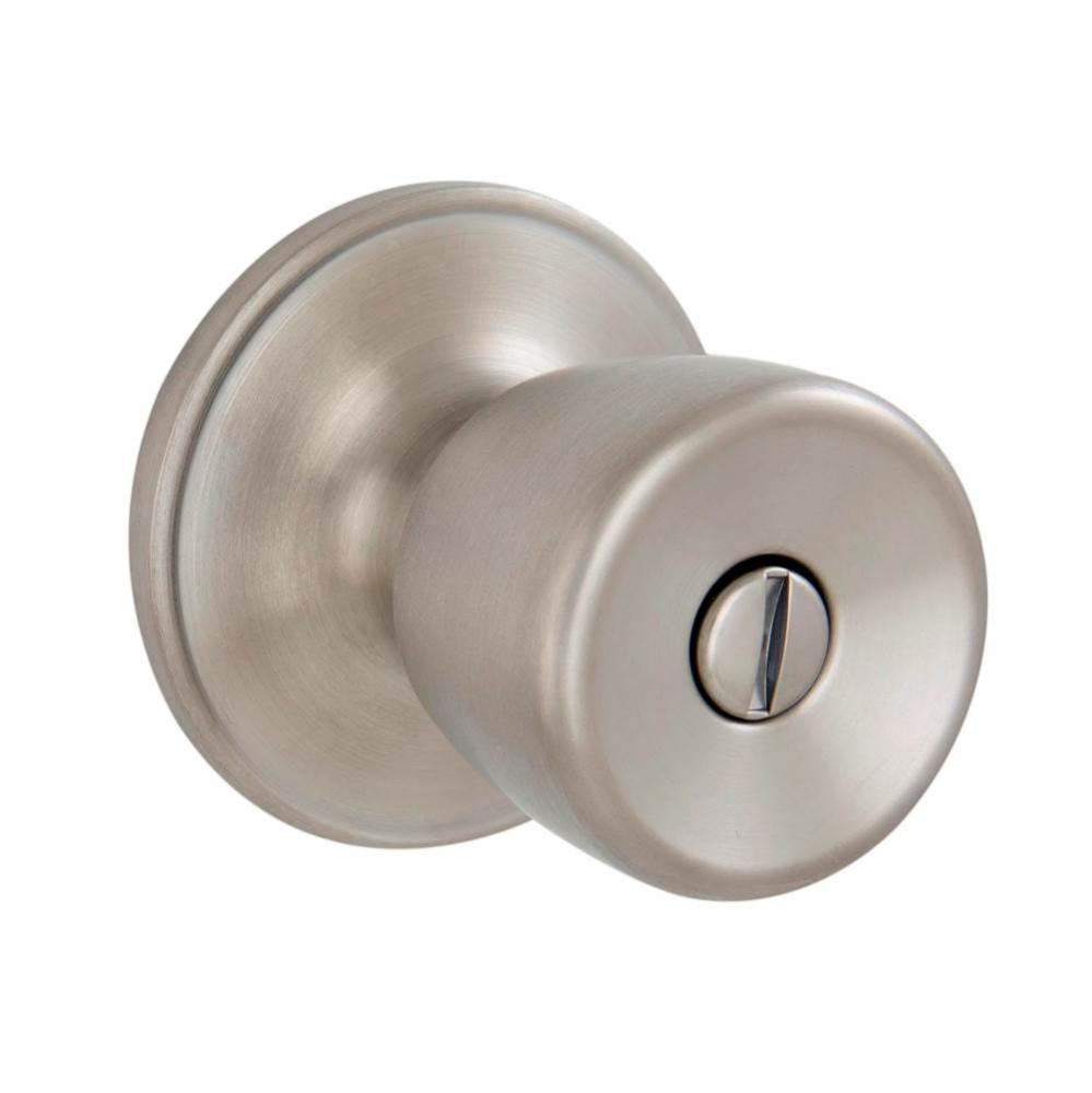 Brill Satin Stainless Steel Bed/Bath Privacy Knob