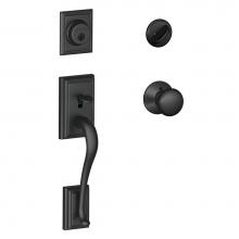 Schlage F60 ADD 622 PLY - Plymouth Handleset with Single Cylinder Deadbolt and Plymouth Knob