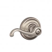 Schlage F40 CLT 619 AND - Callington Lever with Andover Trim Bed and Bath Lock in Satin Nickel