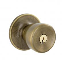 Schlage V54 V BRL 609 - Brill Antique Brass Keyed Entry Knob