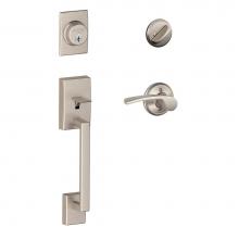 Schlage F60 V CEN 619 MER - Century Handleset with Single Cylinder Deadbolt and Merano Lever