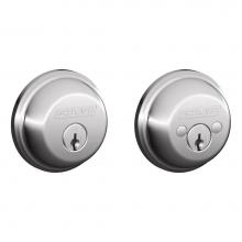 Schlage B62 N V 625 - Double Cylinder Deadbolt in Bright Chrome