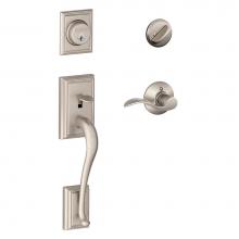 Schlage F60 V ADD 619 ACC - Addison Handleset with Single Cylinder Deadbolt and Accent Lever