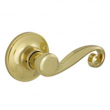 Schlage V10 V ACT 605 - Acton Bright Brass Hall/Closet Passage Lever