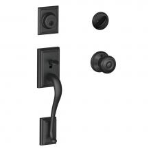 Schlage F60 ADD 622 GEO - Addison Handleset with Single Cylinder Deadbolt and Georgian Knob