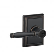 Schlage F51 V BIR 716 ADD - Birmingham Lever with Addison Trim Keyed Entry Lock in Aged Bronze