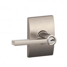 Schlage F51 V LAT 619 CEN - Latitude Lever with Century Trim Keyed Entry Lock