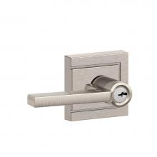 Schlage F51 V LAT 619 ULD - Latitude Lever with Upland Trim Keyed Entry Lock