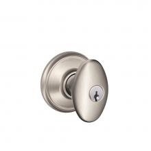 Schlage F51 V SIE 619 - Siena Knob Keyed Entry Lock