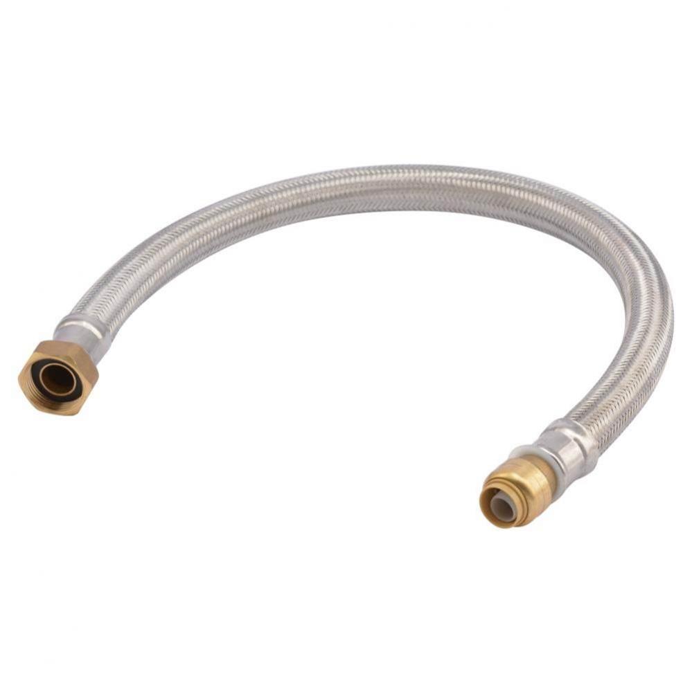 SB Flexible Water Heater Connector 1/2-in x 3/4-in FIP x 24-in