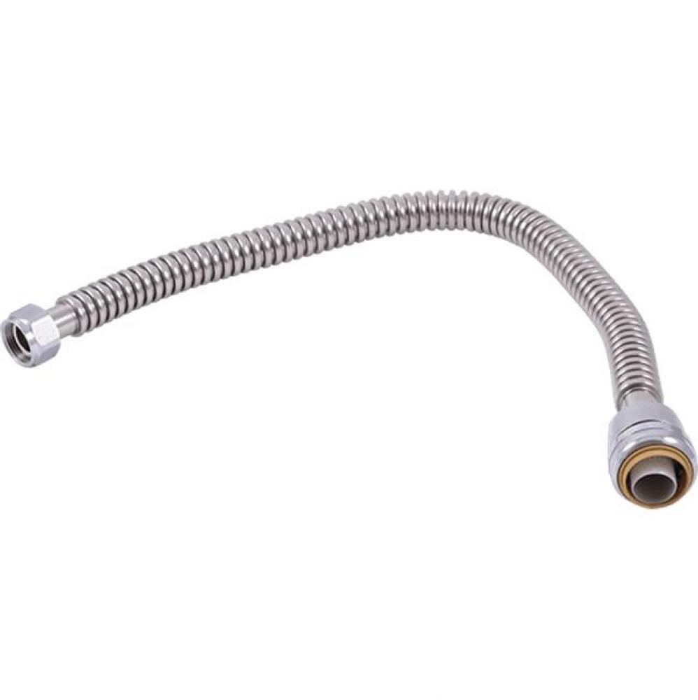 SB CORRUGATED FLEX CONNECTOR 1'' X 3/4'' FIP X 24'' SS LF
