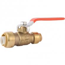 Sharkbite 22973LF - 1/2 in. x 3/4 in. Brass Push Reducing Ball Valve