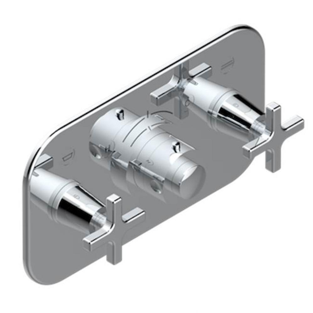 Trim For Thg Thermostat With 2 Valves Ref. 5 401ahm/us Rough Part Supplied With Fixing Box, Item T