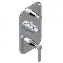 THG G58-5400BE-F05 - Trim for THG thermostatic valve 2 volume controls, rough part supplied with fixing box ref. 5 400A