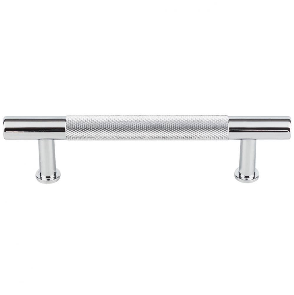 Beliza Knurled Bar Pull 3 3/4 Inch (c-c) Polished Chrome