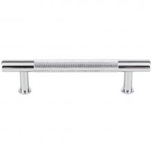 Vesta V7409PC - Beliza Knurled Bar Pull 3 3/4 Inch (c-c) Polished Chrome