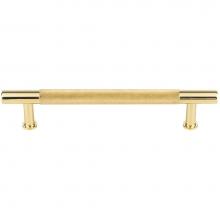 Vesta V7410PB - Beliza Knurled Bar Pull 5 1/16 Inch (c-c) Polished Brass