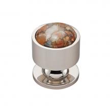 Vesta V7562PN - FireSky Mohave Yellow Knob 1 1/8 Inch Polished Nickel Base