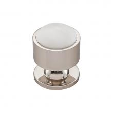 Vesta V7566PN - FireSky Calacatta Gold Knob 1 1/8 Inch Polished Nickel Base