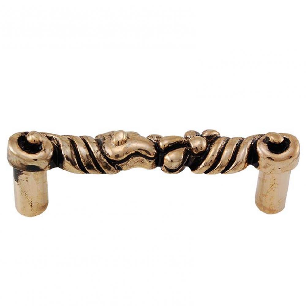 Ariosto, Pull, 3 Inch, Antique Gold