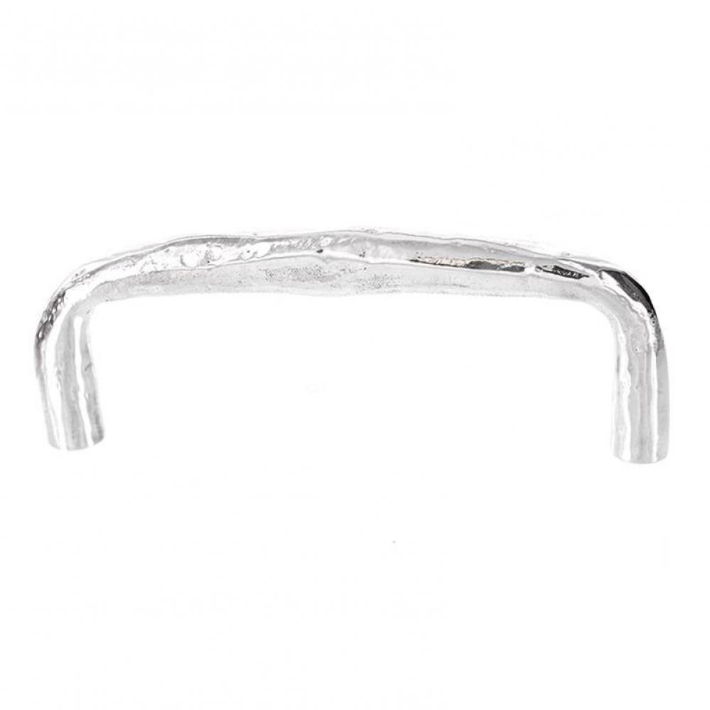 Rustico, Pull, 4 Inch, Polished Silver