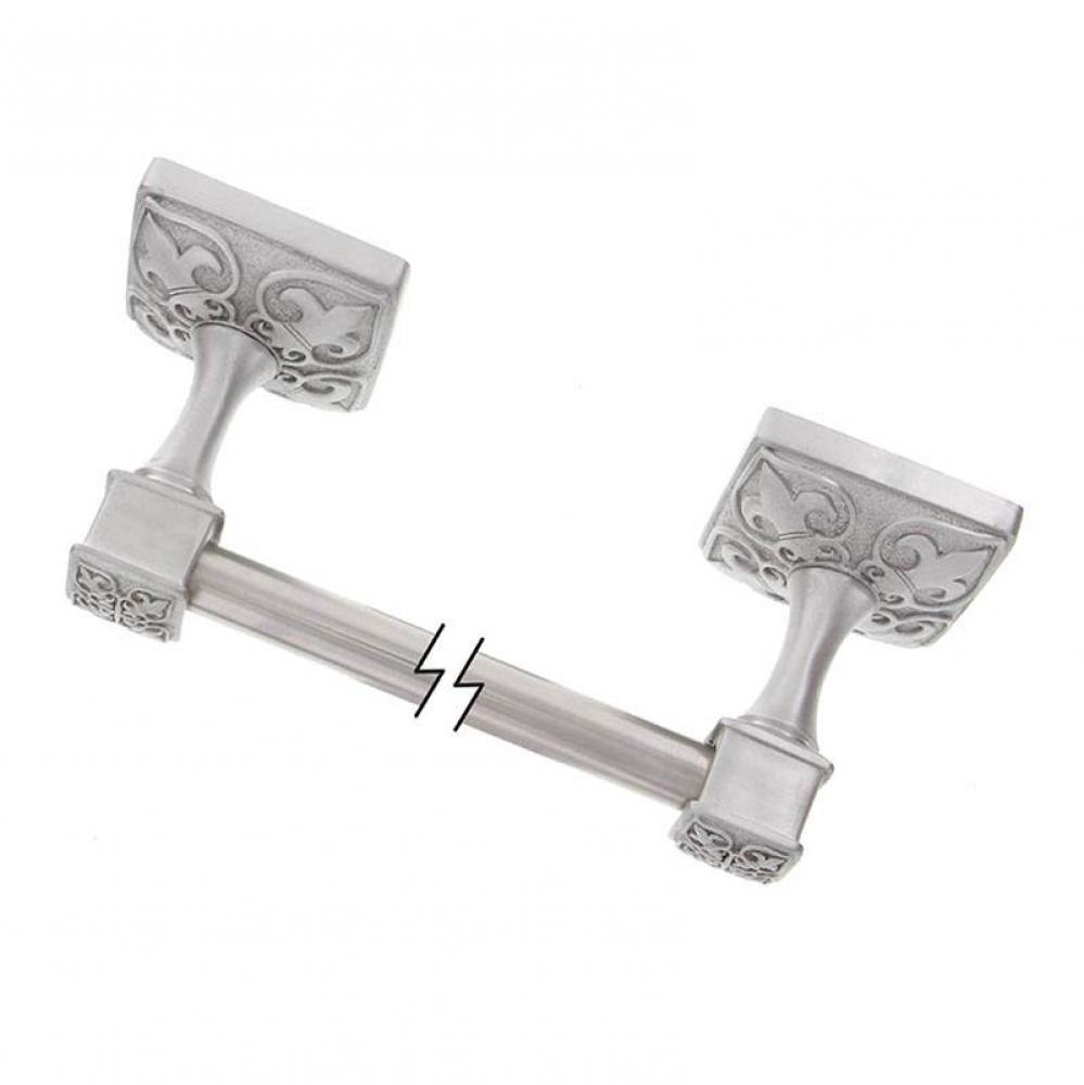 Fleur de Lis, Towel Bar, 18 Inch, Satin Nickel