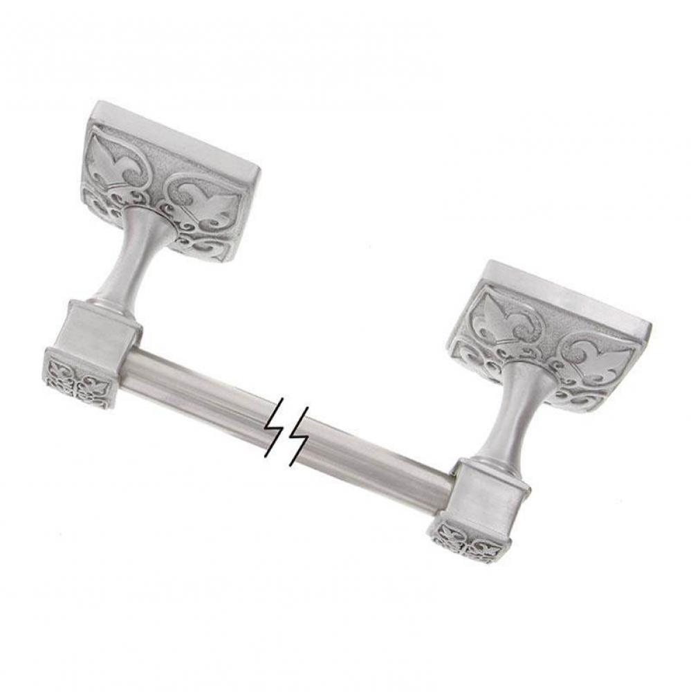 Fleur de Lis, Towel Bar, 24 Inch, Satin Nickel