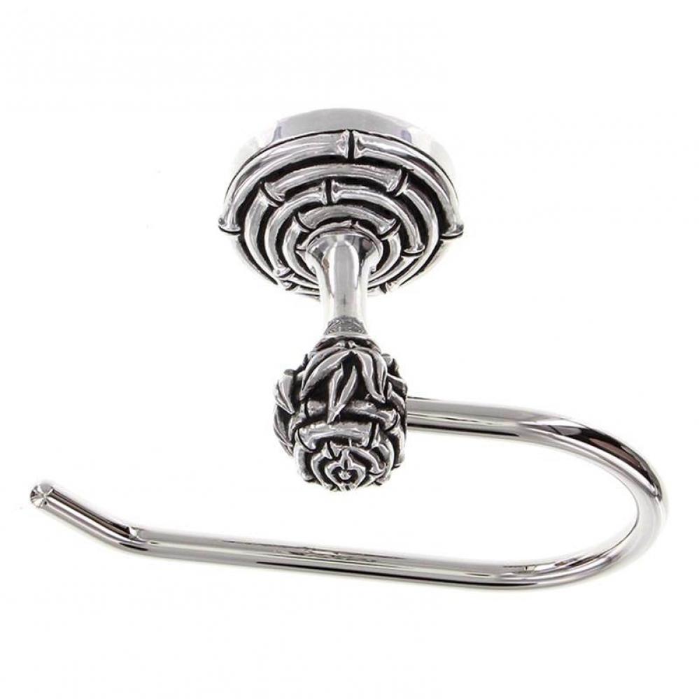 Palmaria, Toilet Paper Holder, Bamboo, French, Antique Silver