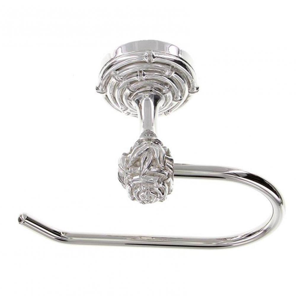 Palmaria, Toilet Paper Holder, Bamboo, French, Polished Silver