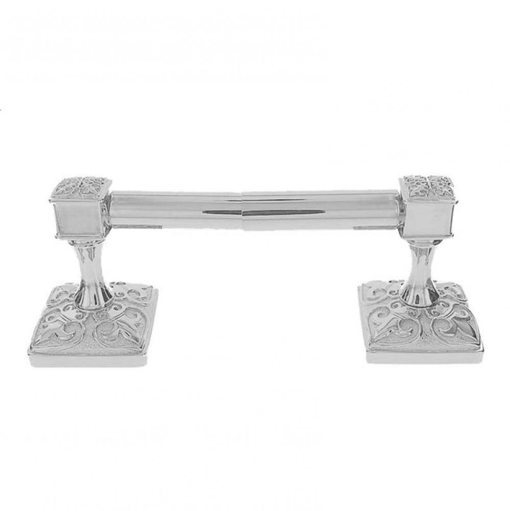 Fleur de Lis, Toilet Paper Holder, Spring, Satin Nickel